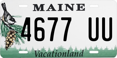 ME license plate 4677UU