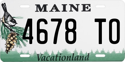 ME license plate 4678TO