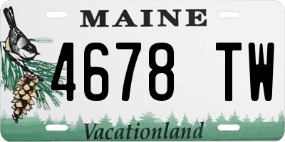 ME license plate 4678TW