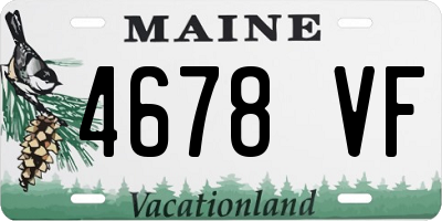 ME license plate 4678VF