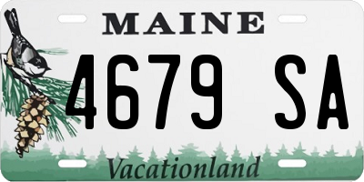 ME license plate 4679SA