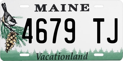 ME license plate 4679TJ