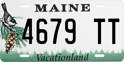ME license plate 4679TT