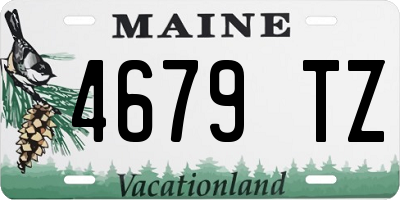 ME license plate 4679TZ