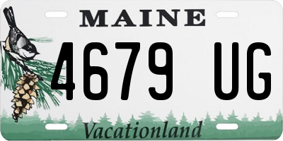 ME license plate 4679UG