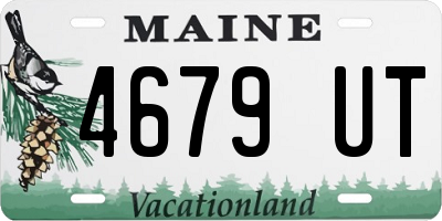 ME license plate 4679UT