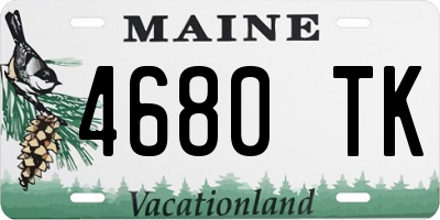 ME license plate 4680TK