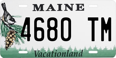 ME license plate 4680TM