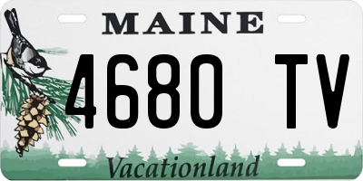ME license plate 4680TV