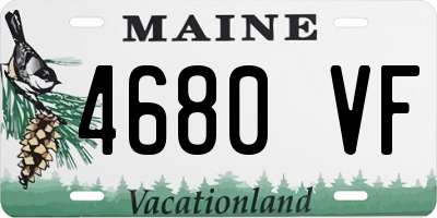 ME license plate 4680VF