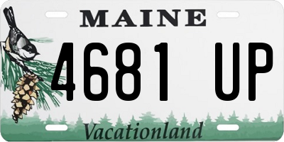 ME license plate 4681UP