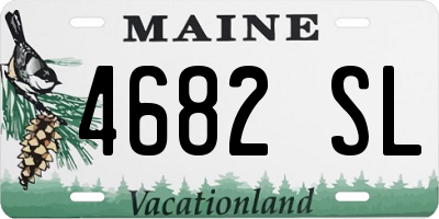 ME license plate 4682SL