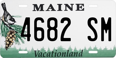 ME license plate 4682SM
