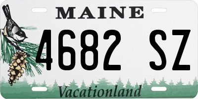 ME license plate 4682SZ