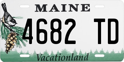 ME license plate 4682TD