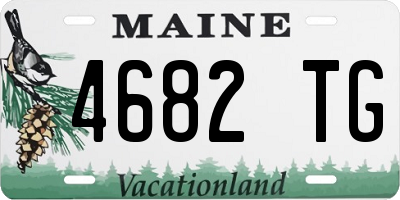 ME license plate 4682TG