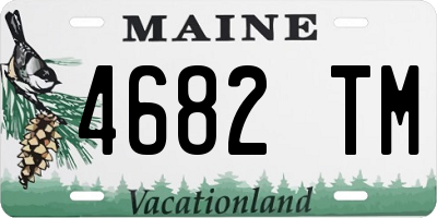 ME license plate 4682TM