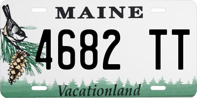 ME license plate 4682TT
