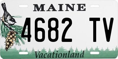 ME license plate 4682TV