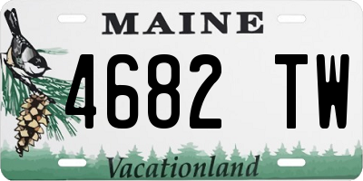 ME license plate 4682TW