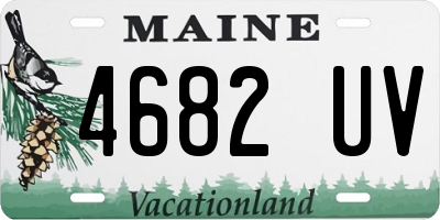 ME license plate 4682UV