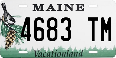 ME license plate 4683TM
