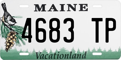 ME license plate 4683TP