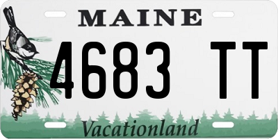 ME license plate 4683TT