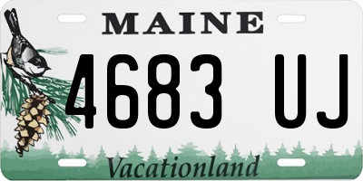 ME license plate 4683UJ