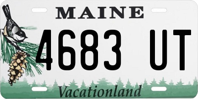 ME license plate 4683UT