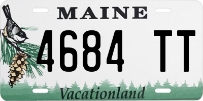 ME license plate 4684TT