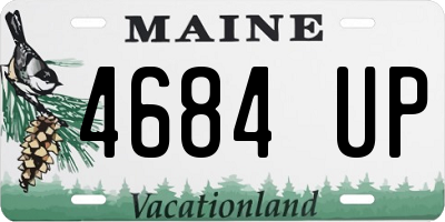 ME license plate 4684UP