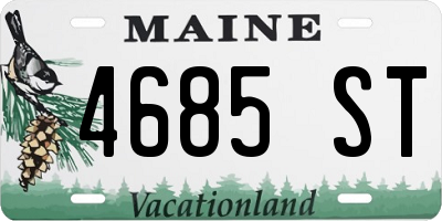 ME license plate 4685ST