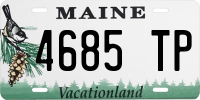 ME license plate 4685TP