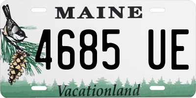 ME license plate 4685UE