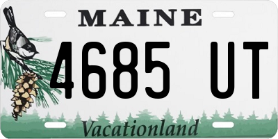 ME license plate 4685UT