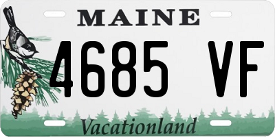 ME license plate 4685VF