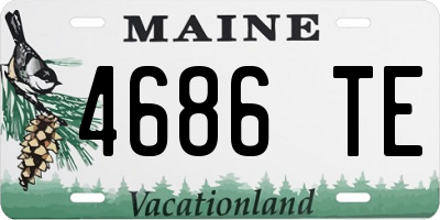 ME license plate 4686TE