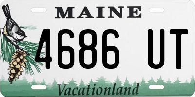 ME license plate 4686UT