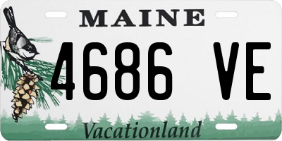 ME license plate 4686VE