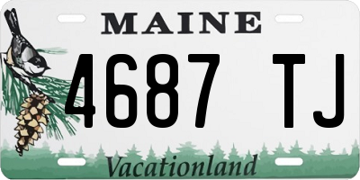 ME license plate 4687TJ