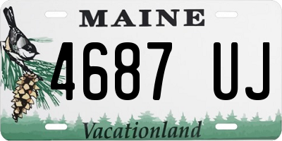 ME license plate 4687UJ