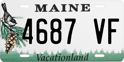 ME license plate 4687VF