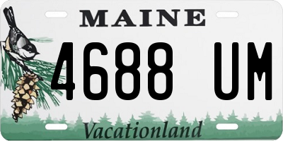 ME license plate 4688UM