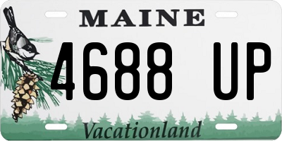 ME license plate 4688UP