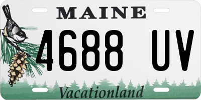 ME license plate 4688UV