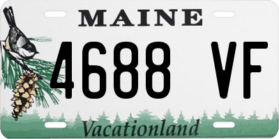 ME license plate 4688VF