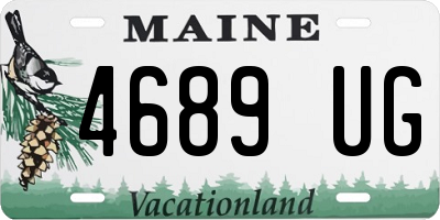 ME license plate 4689UG