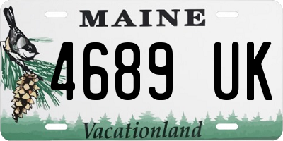 ME license plate 4689UK