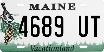 ME license plate 4689UT